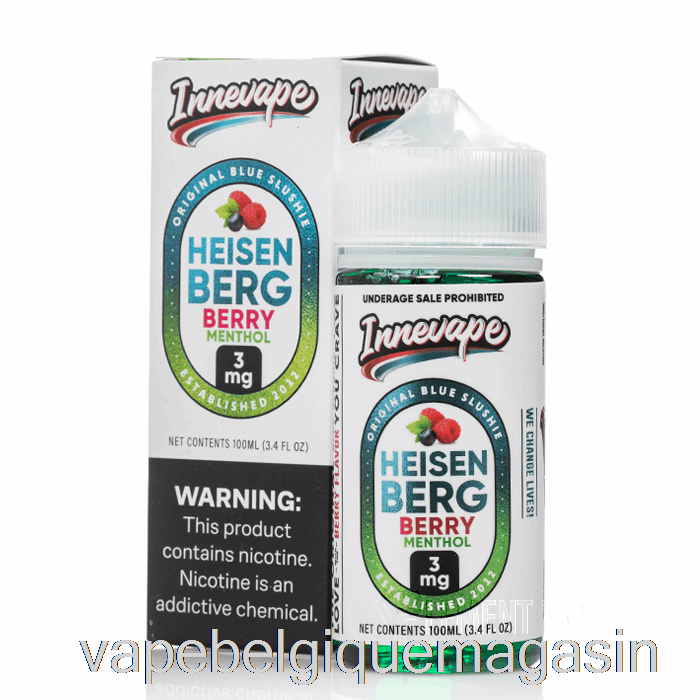 Vape Jetable Baie D'heisenberg Menthol - Innevape - 100ml 6mg